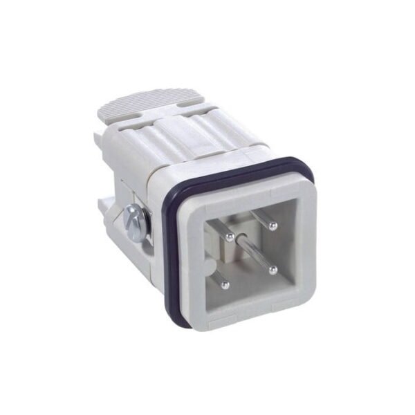 10420000, EPIC H-A 3 SS, INSERTO RECTANGULAR MACHO 3P+T PINES (1-3), CONEXIÓN ATORNILLADA – 10420000