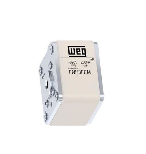 12660657, FNH3FEM-700Y-A – FUSIBLE NH, 700A, 200KA/690VAC, TAM. 3, CLASE AR, ULTRA-RAPIDO, CONEX. FLUSH-END – 12660657