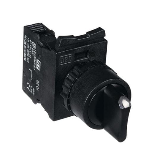 12931095, CSW-CK2F90-20000000-3VF – SELECTOR MANETA CORTA 90°, 0-1, 2 POSICIONES FIJAS, 2NA, DIAM. 22MM – 12931095