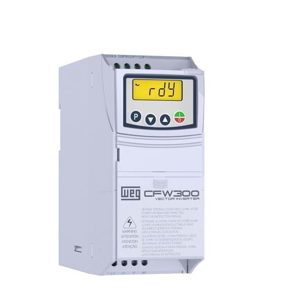 13059422, CFW300 A 01P6 T2 NB20 – VARIADOR DE FRECUENCIA TRIFASICO 0.25HP/0.18KW 1.6A, 200-240VAC, IP20 – 13059422