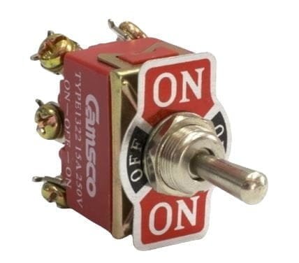 1322 6P, INTERRUPTOR CODILLO ON-OFF-ON, 6 PINES, 15A 250VAC – 1322 6P