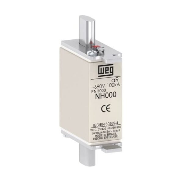 13737129, FNH000-63K-A – FUSIBLE NH, 63A, 100KA/690VAC, TAM. 000, CLASE AR, ULTRA-RAPIDO – 13737129