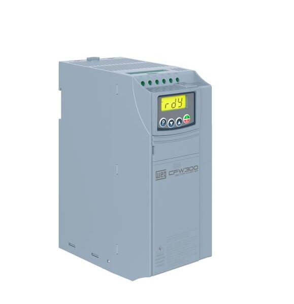 14148189, CFW300 B 01P1 T4 NB20 – VARIADOR DE FRECUENCIA TRIFASICO 0.5HP/0.37KW 1.1A, 380-440VAC, IP20 C/ FRENADO REOSTATICO – 14148189