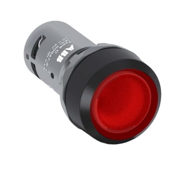 1SFA619100R1141, CP1-11R-01 – PULSADOR LUMINOSO RASANTE PLASTICO ROJO, 1NC, DIAM. 22MM, LED 24VAC/DC – 1SFA619100R1141