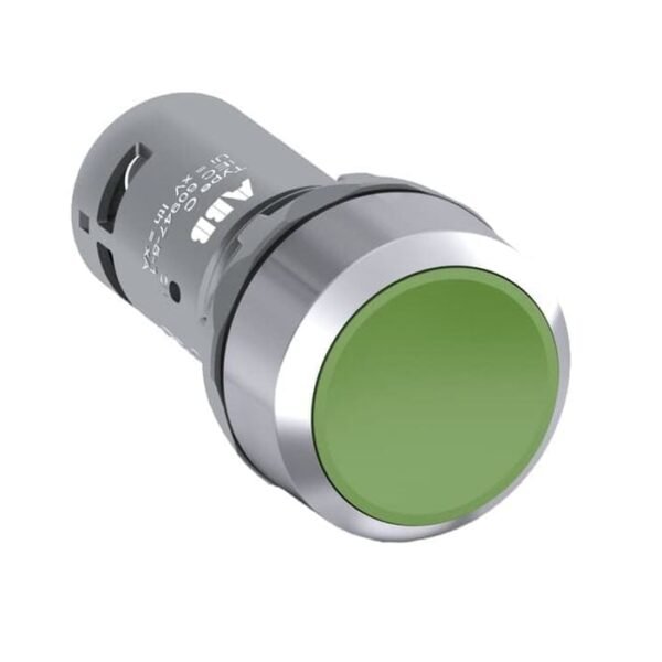 1SFA619100R3012, CP1-30G-10 – PULSADOR COMPACTO RASANTE METALICO VERDE, 1NA, DIAM. 22MM – 1SFA619100R3012