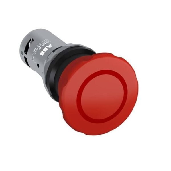 1SFA619551R1071, CE4P-10R-11 – PULSADOR DE EMERGENCIA COMPACTO ROJO TIPO HONGO, CABEZAL 40MM, DIAM. 22MM, 1NA+1NC, DESBLOQUEO POR DESENGANCHE – 1SFA619551R1071
