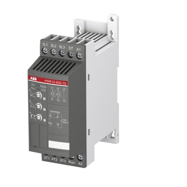 1SFA896106R7000, PSR12-600-70 – ARRANCADOR SUAVE ELECTRONICO 4HP(3KW)/230VAC – 7.5HP(5.5KW)/440VAC, 12A – 1SFA896106R7000