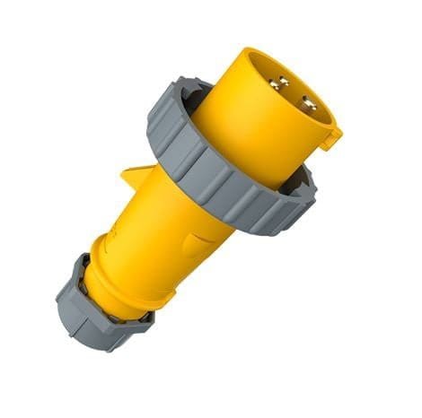 277, ENCHUFE INDUSTRIAL 16A 2P+T 110V, COLOR AMARILLO 4H, IP67 – 277