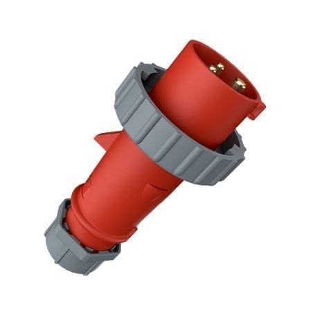 279, ENCHUFE INDUSTRIAL 16A 2P+T 415V, COLOR ROJO 9H, IP67 – 279