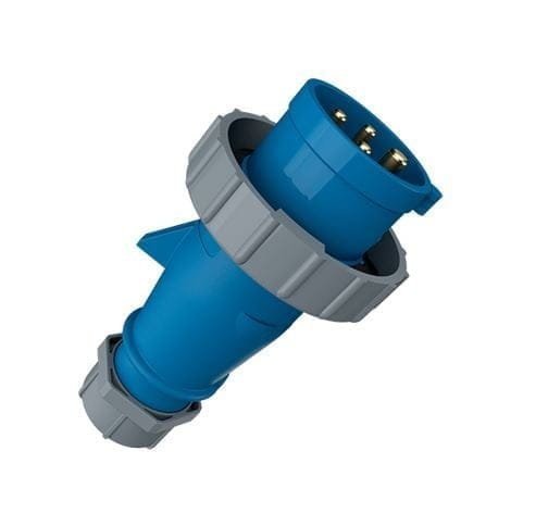 281, ENCHUFE INDUSTRIAL 16A 3P+T 250V, COLOR AZUL 9H, IP67 – 281