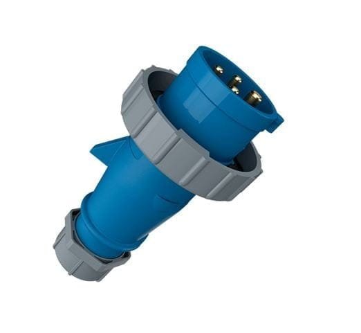 293, ENCHUFE INDUSTRIAL 32A 3P+T 250V, COLOR AZUL 9H, IP67 – 293