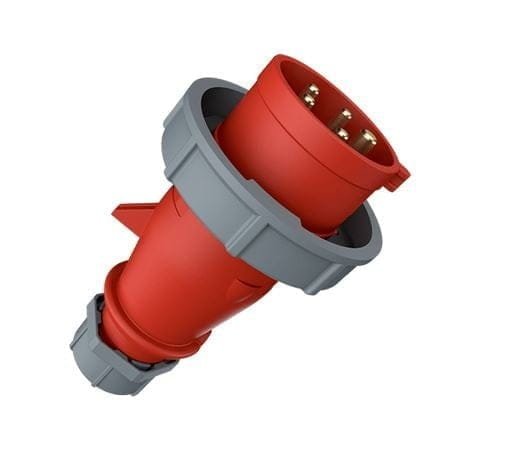 300, ENCHUFE INDUSTRIAL 32A 3P+N+T 415V, COLOR ROJO 6H, IP67 – 300