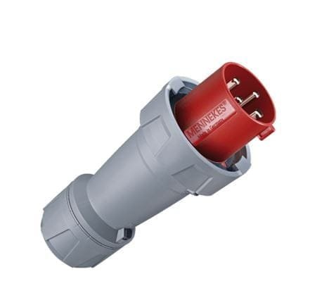 3374, ENCHUFE INDUSTRIAL 125A 3P+T 415V, COLOR ROJO 6H, IP67, POWERTOP PLUS – 3374