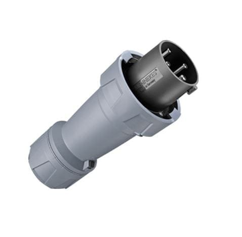 3377, ENCHUFE INDUSTRIAL 125A 3P+T 500V, COLOR NEGRO 7H, IP67, POWERTOP PLUS – 3377