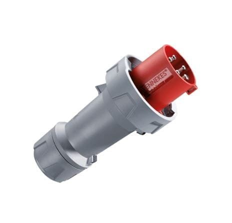 3381, ENCHUFE INDUSTRIAL 125A 3P+N+T 415V, COLOR ROJO 6H, IP67, POWERTOP PLUS – 3381