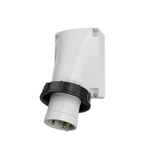 358, ENCHUFE INDUSTRIAL VISIBLE 63A 3P+T 500V, COLOR NEGRO 7H, IP67 – 358