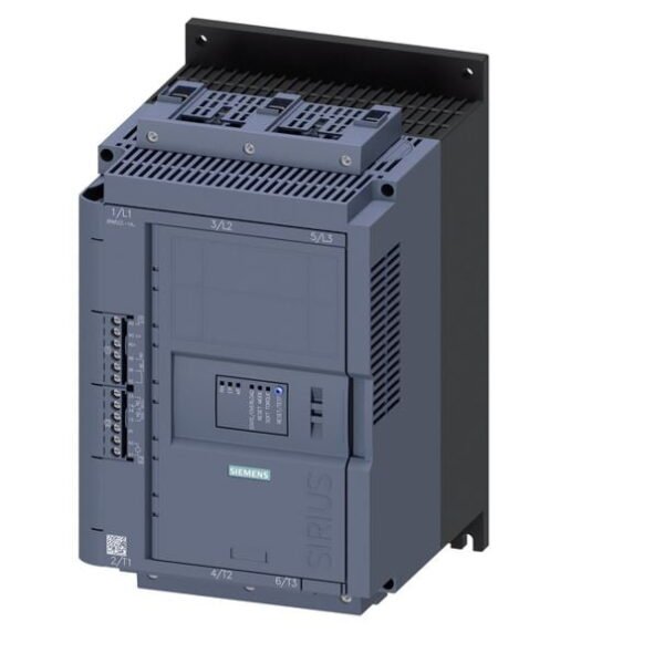 3RW5225-1AC14, ARRANCADOR SUAVE ELECTRONICO SIRIUS 3RW52 25HP(18.5KW)/220V – 40HP(30KW)/440VAC, 63A – 3RW5225-1AC14