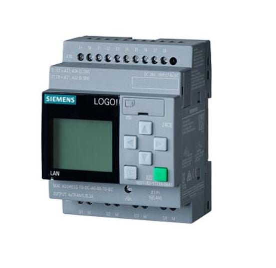 6ED1052-1MD08-0BA1, LOGO!12/24RCE – MICRO PLC LOGO 8DI 4AI 0-10VDC, 4DO RELE 10A, 12/24VDC C/ DISPLAY – 6ED1052-1MD08-0BA1