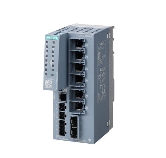 6GK5646-2GS00-2AC2, SCALANCE SC646-2C, DISPOSITIVO DE CIBERSEGURIDAD INDUSTRIAL, FIREWALL, VPN, NAT/NAPT, 4 PUERTOS RJ45, 2 PUERTOS COMBO, LED DE DIAGNOSTICO, IP20 – 6GK5646-2GS00-2AC2