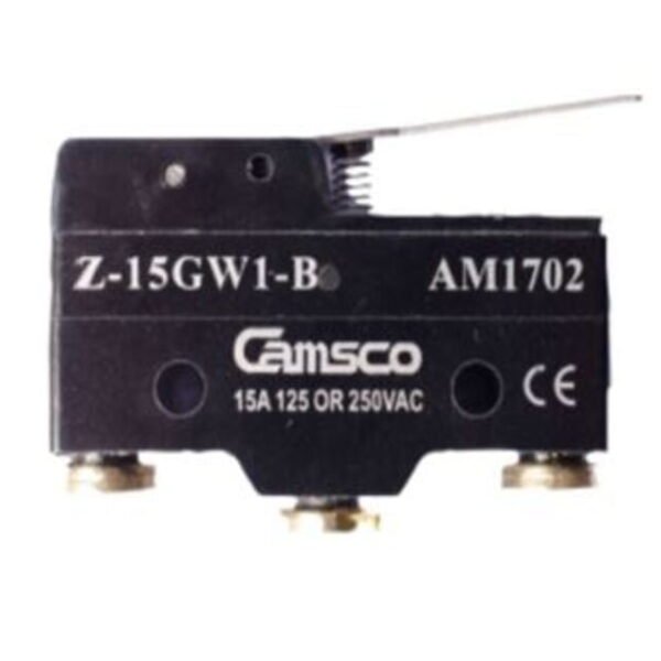 AM1702, Z-15GW1-B – MICRO SWITCH PALANCA CORTA 1NA/NC 15A 250V, NEGRO – AM1702