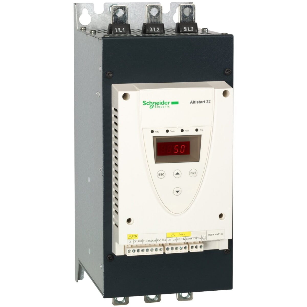ATS22C11S6, ARRANCADOR SUAVE ELECTRONICO ALTISTART 22, 40HP(30KW)/230VAC, 75HP(55KW)/440VAC, 110A – ATS22C11S6