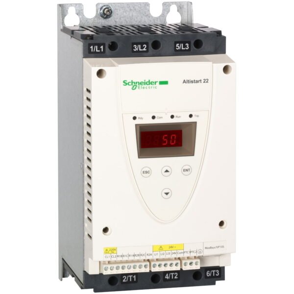 ATS22D47S6, ARRANCADOR SUAVE ELECTRONICO ALTISTART 22, 15HP(11KW)/230VAC, 30HP(22KW)/440VAC, 47A – ATS22D47S6