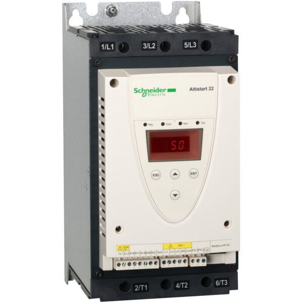 ATS22D75S6, ARRANCADOR SUAVE ELECTRONICO ALTISTART 22, 25HP(18.5KW)/230VAC, 50HP(37KW)/440VAC, 75A – ATS22D75S6