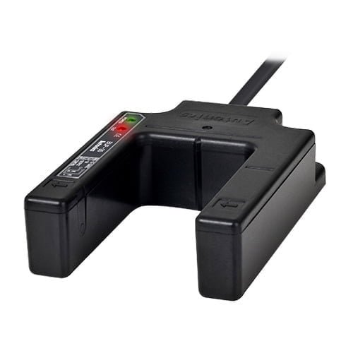 BUP-30S-P, SENSOR FOTOELECTRICO TIPO BARRERA U, ALC. 30MM, PNP NA, 12-42 VDC, CABLE 2MT, IP66 – BUP-30S-P