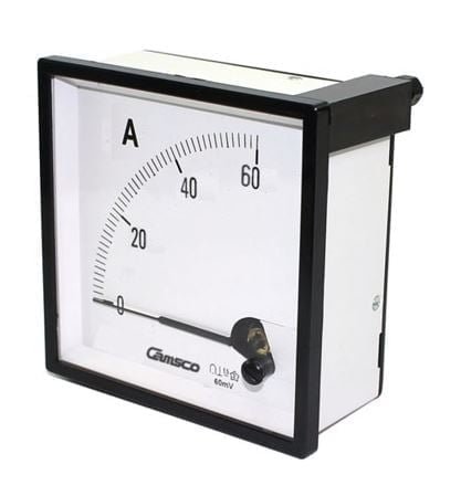 CA-72 60/5A, AMPERIMETRO ANALOGICO 72X72MM, RANGO 60/5A, CLASE 1.5 – CA-72 60/5A