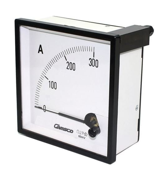 CA-96 300/5A, AMPERIMETRO ANALOGICO 96X96MM, RANGO 300/5A, CLASE 1.5 – CA-96 300/5A