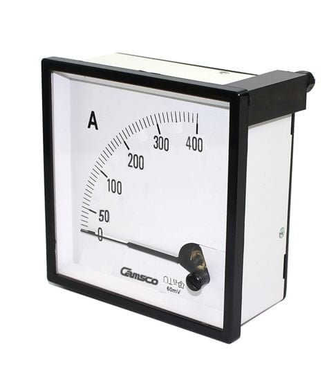 CA-96 400/5A, AMPERIMETRO ANALOGICO 96X96MM, RANGO 400/5A, CLASE 1.5 – CA-96 400/5A