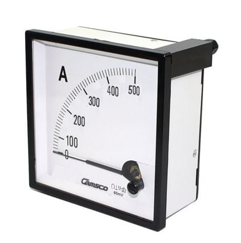 CA-96 500/5A, AMPERIMETRO ANALOGICO 96X96MM, RANGO 500/5A, CLASE 1.5 – CA-96 500/5A