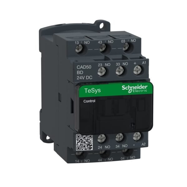 CAD50BD, CONTACTOR AUXILIAR 5NA, BOB. 24VDC – CAD50BD