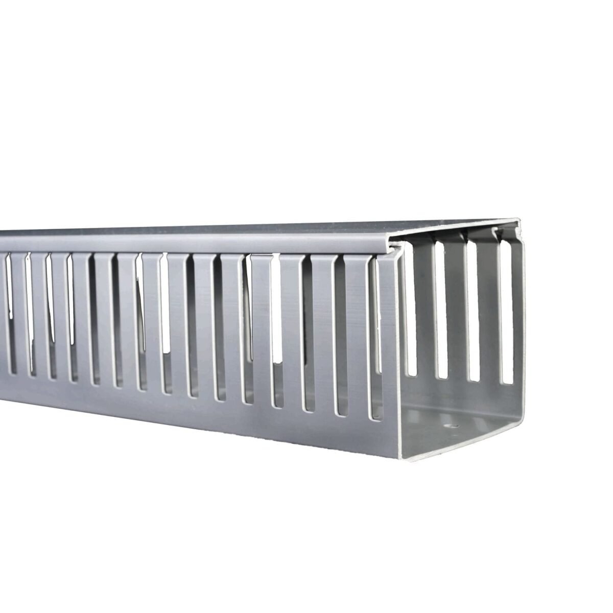 DXN10012, CANALETA RANURADA 100X100MM 2MT, GRIS – DXN10012