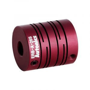 ERB-A-26S-06/06, ACOPLAMIENTO DE ALUMINIO P/ ENCODER, DIAM. EJE 6MM/6MM, TIPO TORNILLO DE FIJACION, DIAM. 26MM – ERB-A-26S-06/06