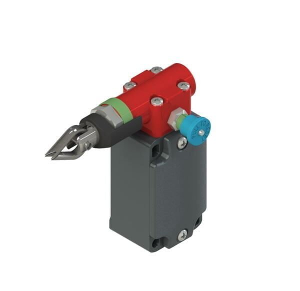 FD 983-M2, INTERRUPTOR DE SEGURIDAD DE CUERDA CON REARME P/ PARADA DE EMERGENCIA SALIDA/TRANSVERSAL IZQUIERDA, 2NC, ACCION LENTA, CONEX. M20, IP67 – FD 983-M2