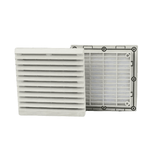 FU-9803A, REJILLA D/ SALIDA C/ FILTRO 148.5X148.5X13.5MM, IP44 – FU-9803A