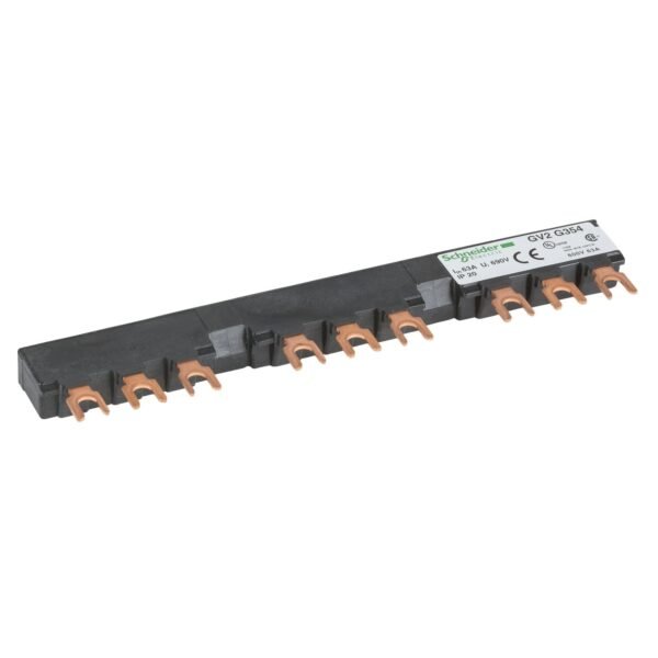 GV2G354, JUEGO DE BARRA TRIPOLAR 63A, 3 DERIVACIONES, 54MM – GV2G354
