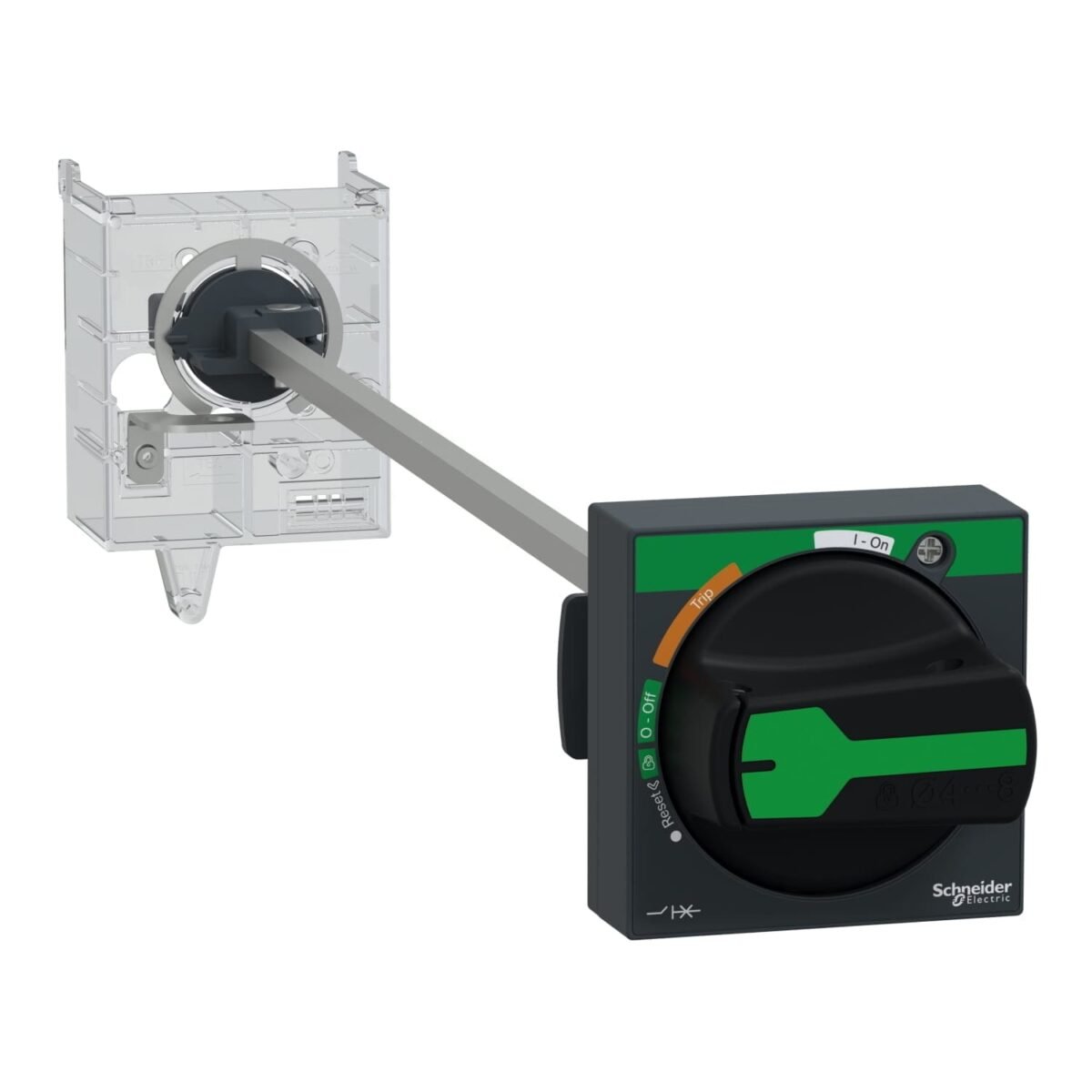 GV3APN01, KIT MANDO PROLONGADO MANETA NEGRA, PLACA AZUL, IP54 P/ GV3P, GV3L – GV3APN01