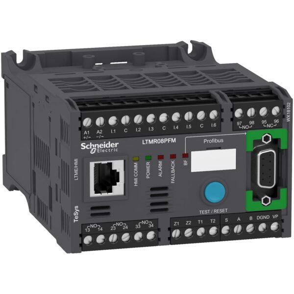 LTMR08PFM, RELE ELECTRONICO MULTIFUNCION TESYS T, PROFIBUS, 0.4-8A, 100-240VAC – LTMR08PFM