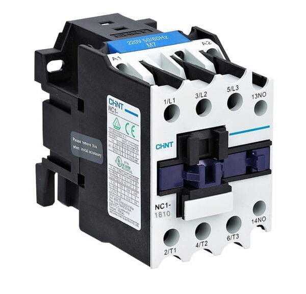 NC1-1810 220V 50/60HZ, CONTACTOR 18A 7.5KW, 1NA, 220VAC – NC1-1810 220V 50/60HZ