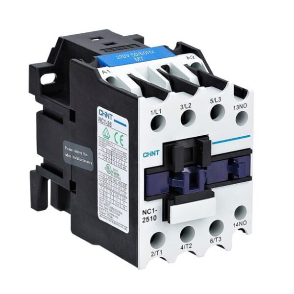 NC1-2510 24V 50/60HZ, CONTACTOR 25A 11KW, 1NA, 220VAC – NC1-2510 220V 50/60H