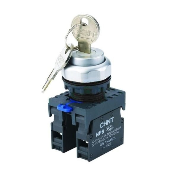 NP8-20Y/31, SELECTOR PLASTICO, 1-0-2, 3 POSICIONES FIJAS C/ LLAVE, 2NA – NP8-20Y/31