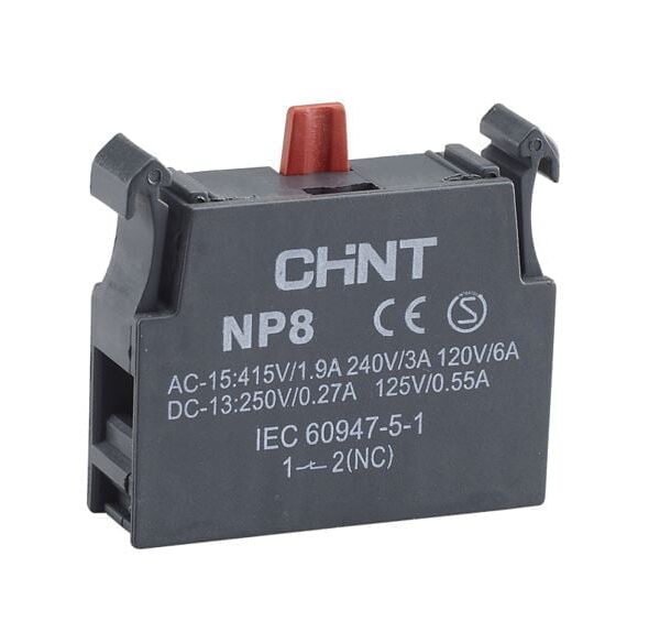 NP8-NC, BLOQUE DE CONTACTO NC, 240V/3A P/ PULSADOR NP8 – NP8-NC