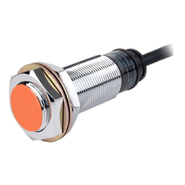 PR18-5DP2, SENSOR INDUCTIVO RASANTE M18, ALC. 5MM, PNP NC, 3 HILOS, 12-24VDC, CABLE 2MT, IP67 – PR18-5DP2