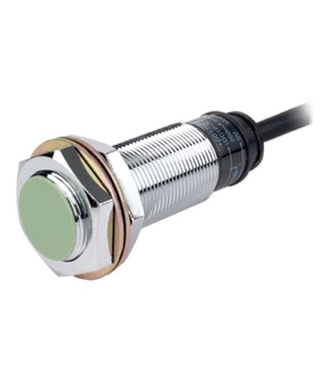 PR18-5DN2, SENSOR INDUCTIVO RASANTE M18, ALC. 5MM, NPN NC, 3 HILOS, 12-24VDC, CABLE 2MT, IP67 – PR18-5DN2