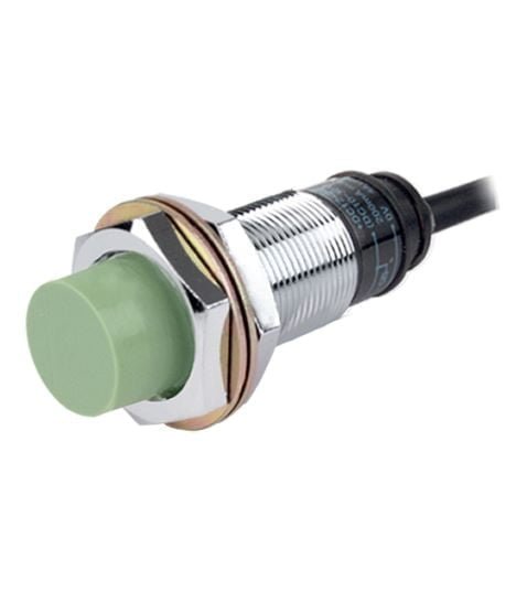PR18-8AO, SENSOR INDUCTIVO NO RASANTE M18, ALC. 8MM, NA, 2 HILOS, 100-240VAC, CABLE 2MT, IP67 – PR18-8AO