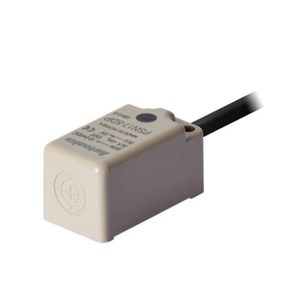 PSN17-5DP, SENSOR INDUCTIVO CUADRADO 17MM, ALC. 5MM, PNP NA, 3 HILOS, 12-24VDC, CABLE 2MT, IP67 – PSN17-5DP