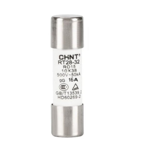 RT28-32 16A GG/GL, FUSIBLE TIPO CARTUCHO 10X38MM CURVA GG/GL 16A 500V 20KA – RT28-32 16A GG/GL