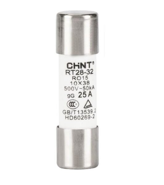 RT28-32 25A GG/GL, FUSIBLE TIPO CARTUCHO 10X38MM CURVA GG/GL 25A 500V 20KA – RT28-32 25A GG/GL